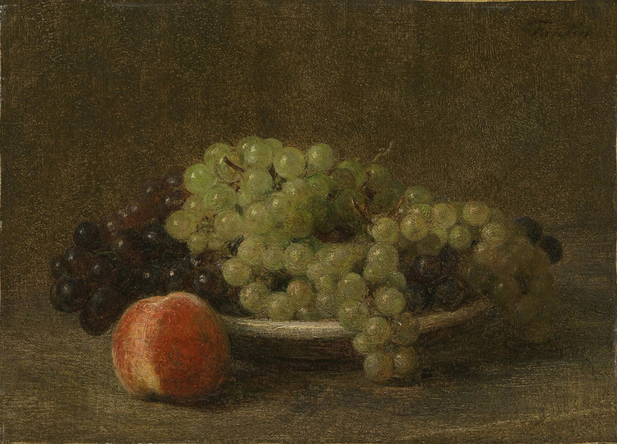 Natura morta con uva e pesca - Henri Fantin-Latour