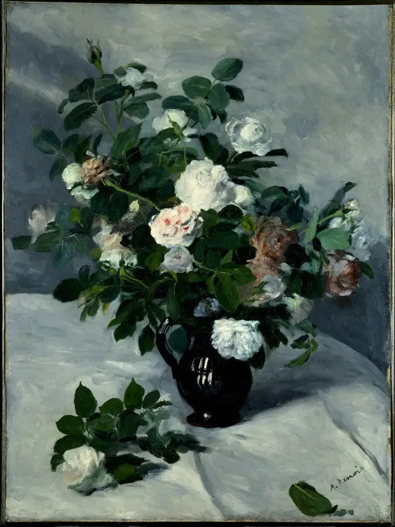 Natura morta con rose - Pierre-Auguste Renoir