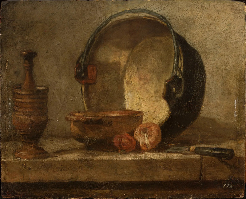 Natura morta con utensili da cucina - Jean Simeón Chardin