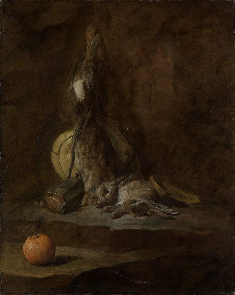 Natura morta con conigli morti - Jean Siméon Chardin