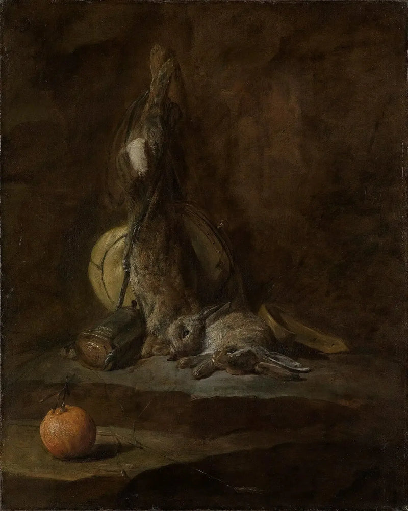 Natura morta con conigli morti - Jean Siméon Chardin