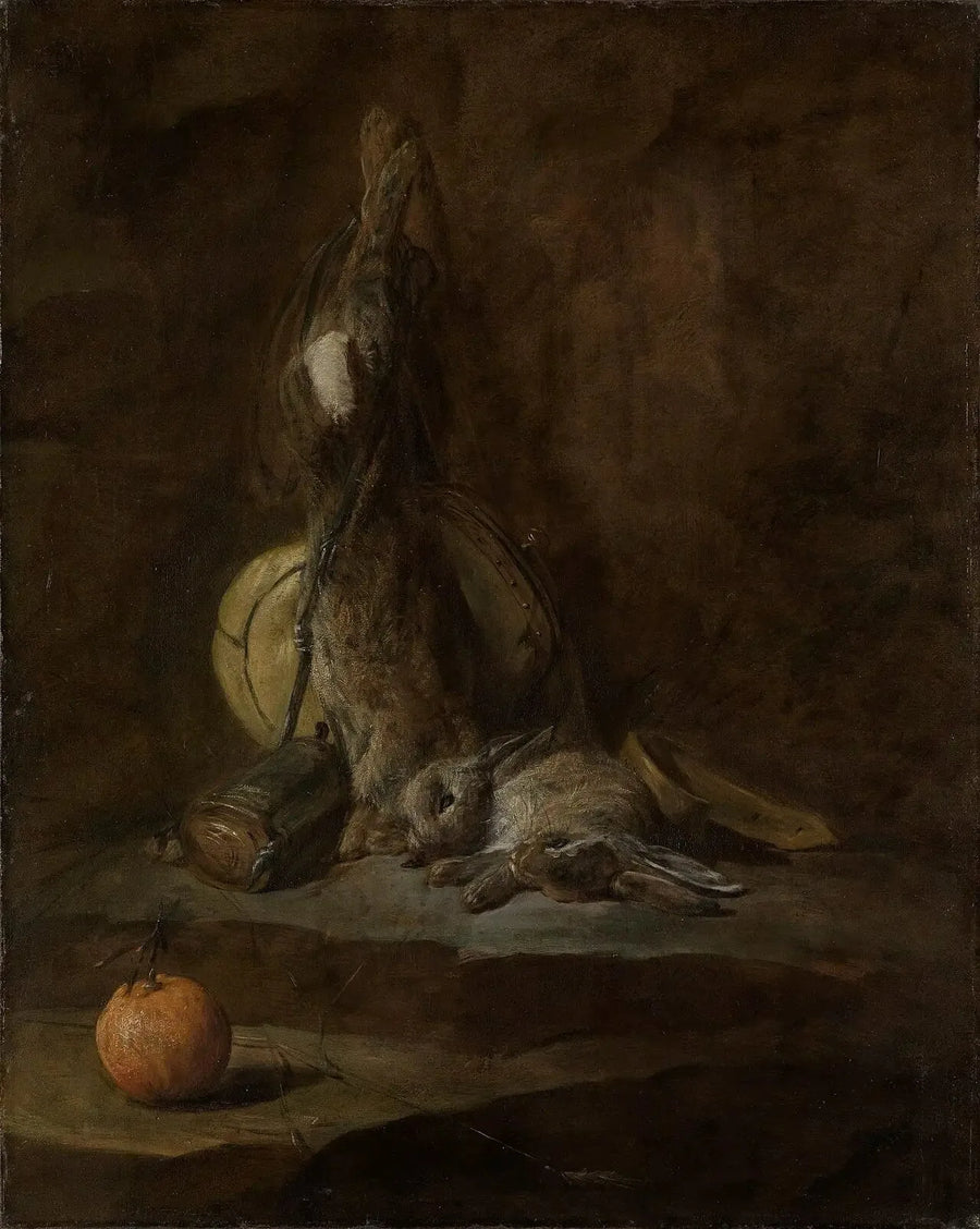 Natura morta con conigli morti - Jean Siméon Chardin