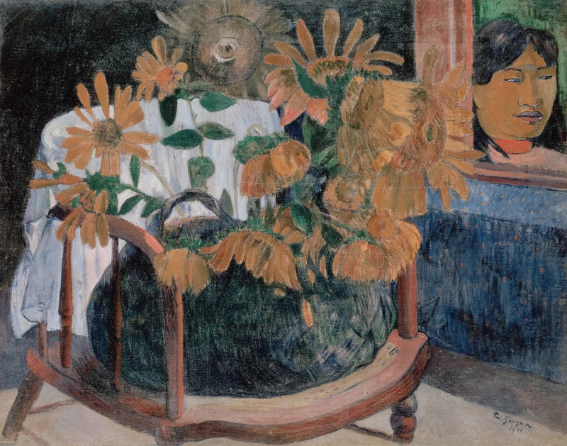 Natura morta con girasoli su una poltrona (II) - Paul Gauguin