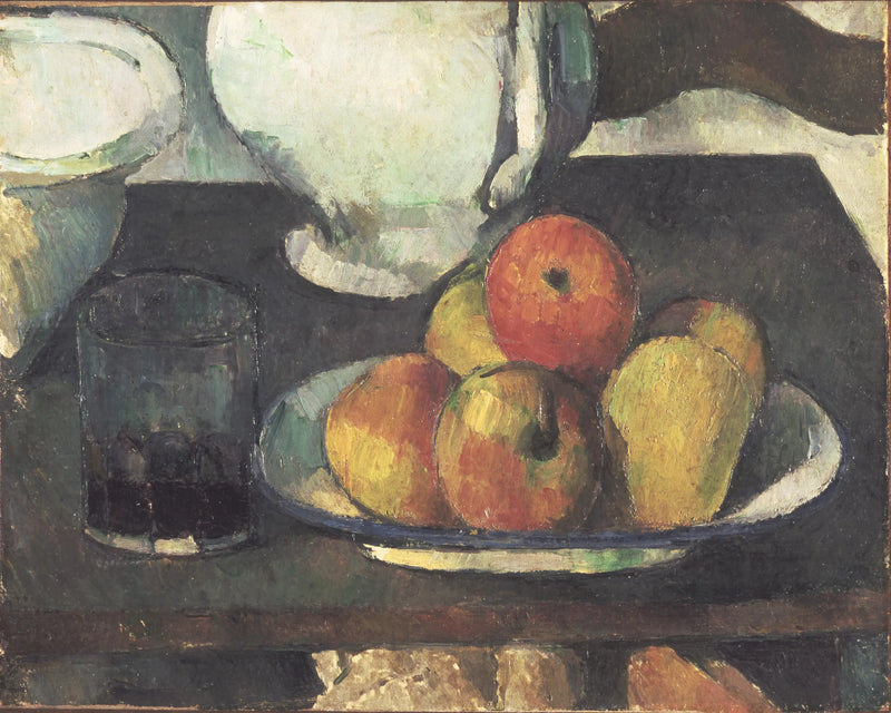 Natura morta con frutta e bicchiere di vino - Paul Cézanne