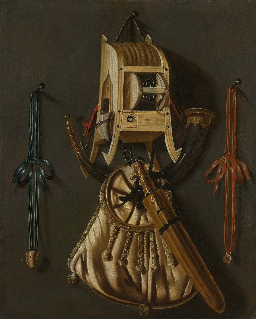 Nature morte avec matériel de chasse - Johannes Leemans