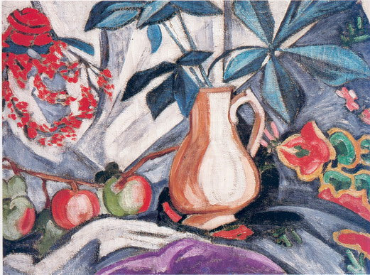Nature morte avec pichet et pommes - Olga Rozanova