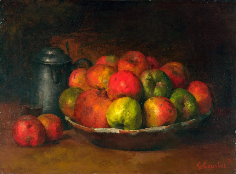 Natura morta con mele e melograni - Gustave Courbet