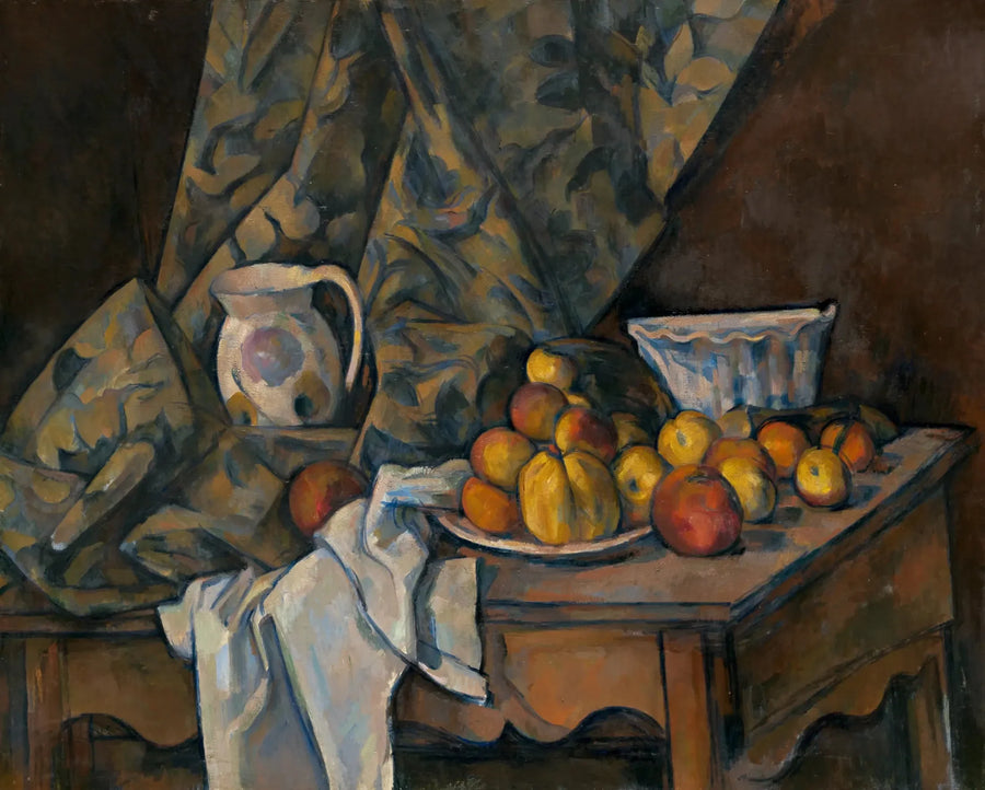 Natura morta con mele e pesche - Paul Cézanne