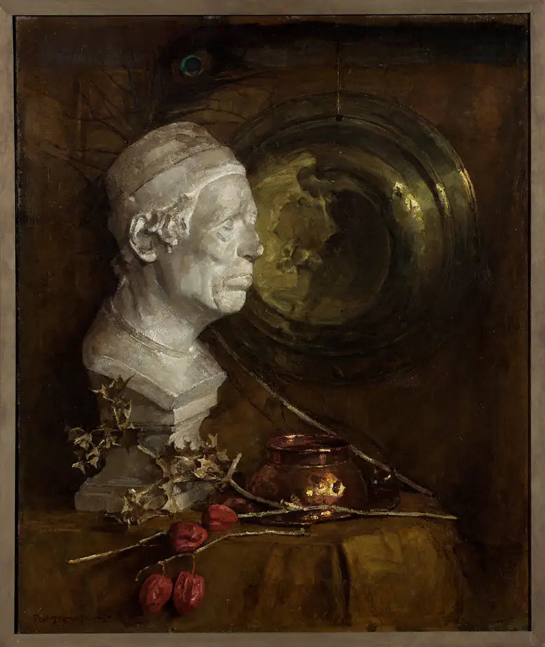 Natura morta con un busto in gesso - Piet Mondrian