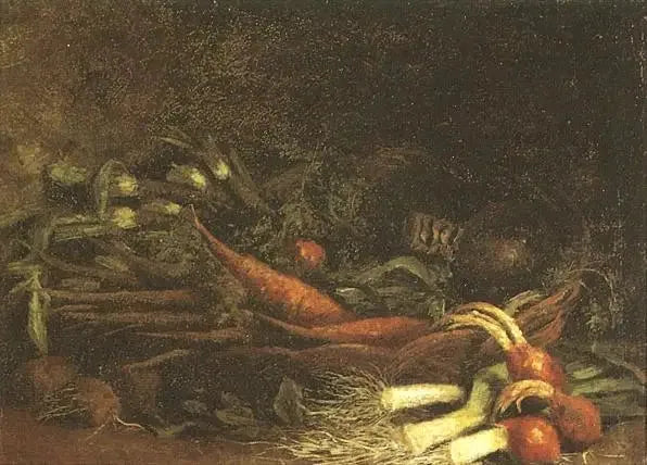 Natura morta con un cesto di verdure - Vincent van Gogh