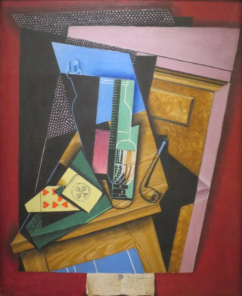Natura morta con un poema - Juan Gris