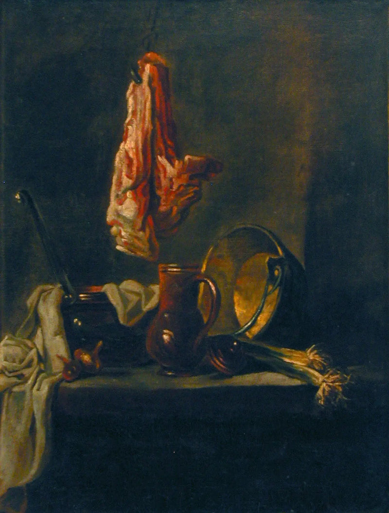 Natura morta con una costola di manzo - Jean Siméon Chardin