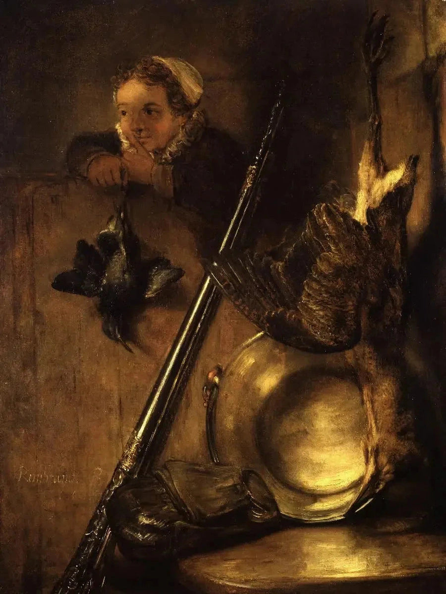 Natura morta di caccia al butor - Rembrandt