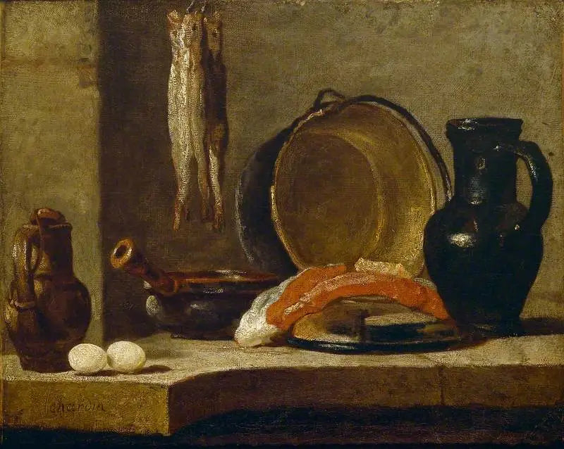Natura morta di utensili da cucina - Jean Simeón Chardin