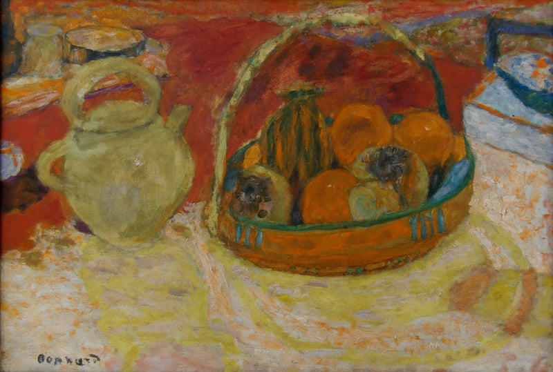Natura morta gialla e rossa - Pierre Bonnard
