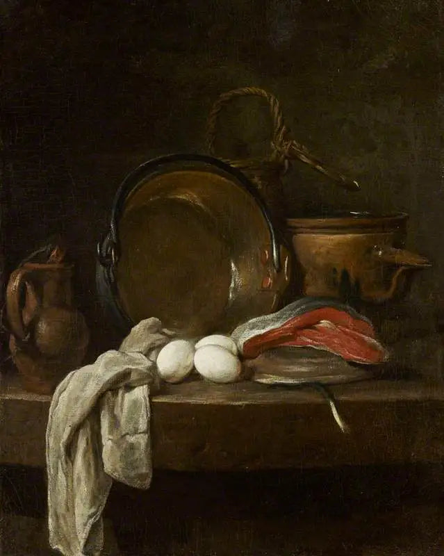 Natura morta: La tavola della cucina - Jean Simeón Chardin