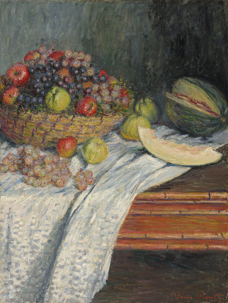 Natura morta con melone spagnolo W544 - Claude Monet