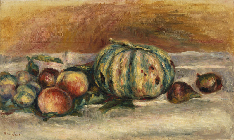 Natura morta con melone - Pierre-Auguste Renoir