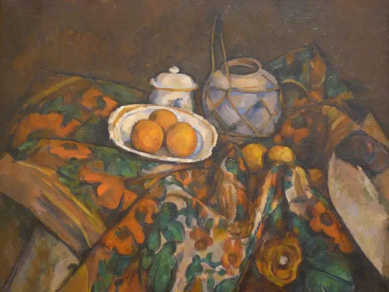 Natura morta, vaso di zenzero, zuccheriera e arance - Paul Cézanne