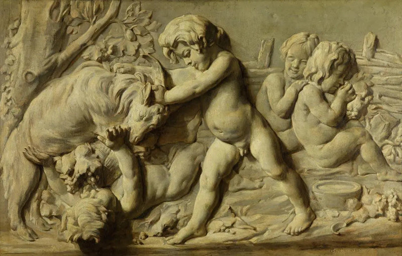 Natura morta rappresentante il bassorilievo Autunno di Bouchardon - Jean Siméon Chardin
