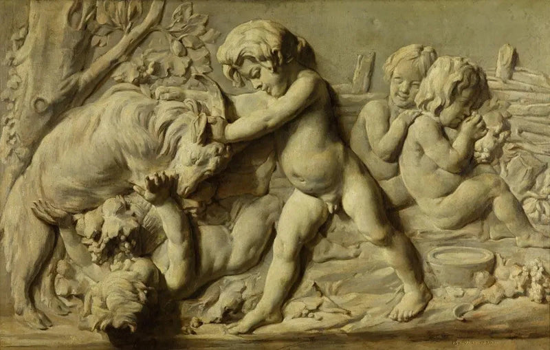 Natura morta rappresentante il bassorilievo Autunno di Bouchardon - Jean Siméon Chardin