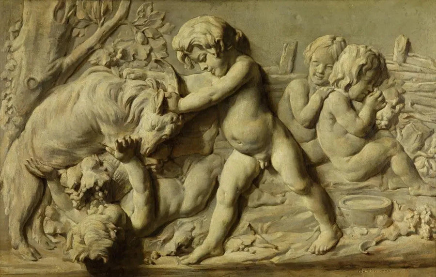 Natura morta rappresentante il bassorilievo Autunno di Bouchardon - Jean Siméon Chardin