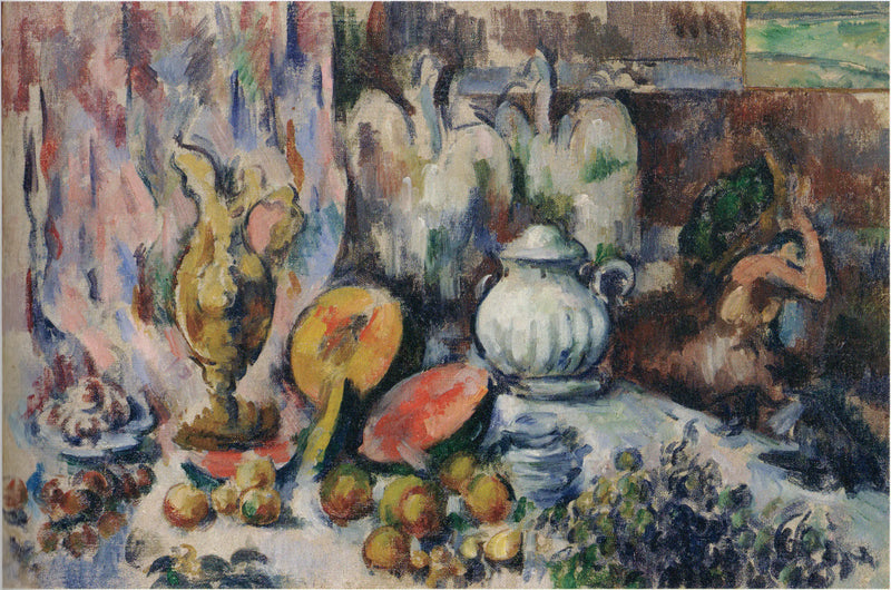 Natura morta - Tavola da banchetto - Paul Cézanne