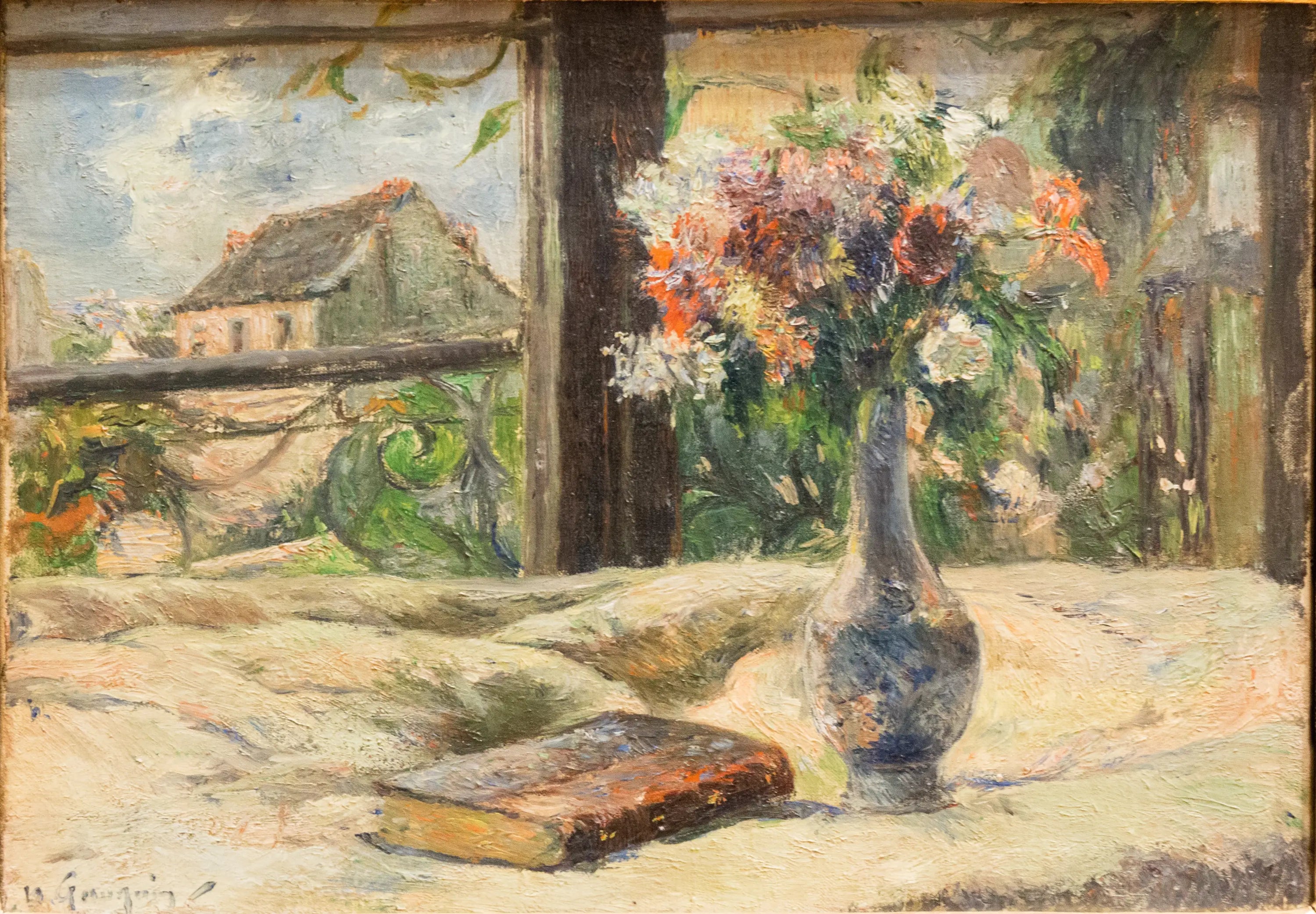 Nature morte. Vase de fleurs à la fenêtre - Paul Gauguin - Alpha Reproduction