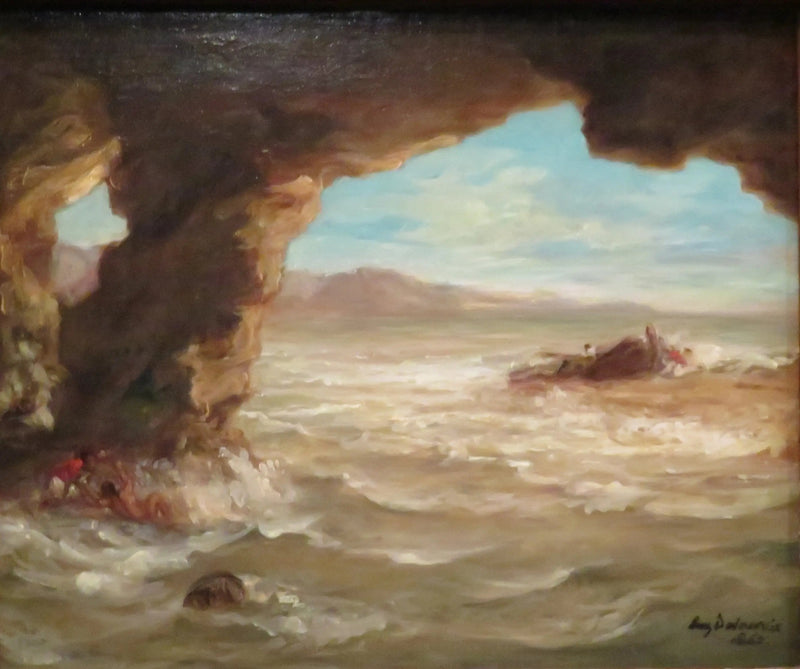 Naufragio sulla costa - Eugène Delacroix