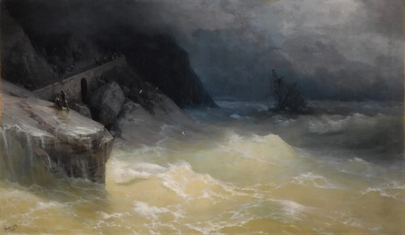 Naufragio al largo della costa del Mar Nero - Ivan Aïvazovski