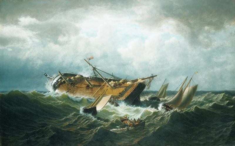 Naufragio al largo di Nantucket (Navrage al largo di Nantucket dopo una tempesta) - William Bradford