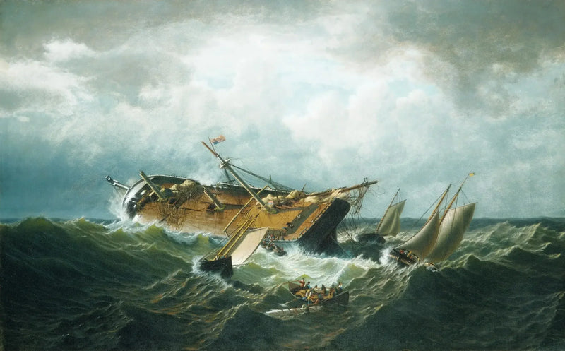 Naufragio al largo di Nantucket (Navrage al largo di Nantucket dopo una tempesta) - William Bradford
