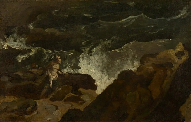 Naufragato su una spiaggia (La Tempesta) - Théodore Géricault