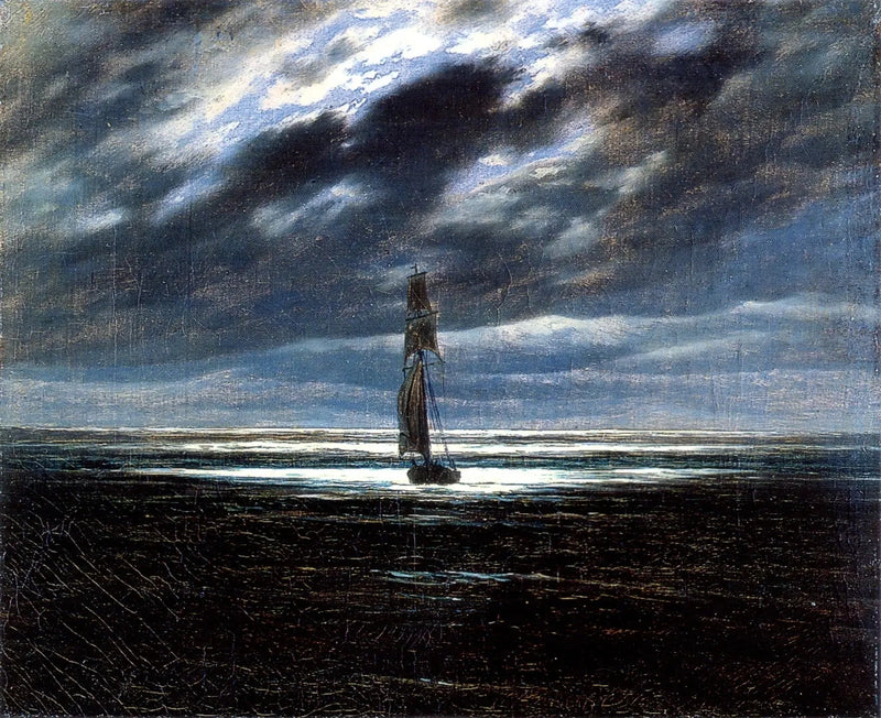 Navigare al chiaro di luna - Caspar David Friedrich