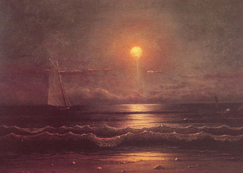 Navigare al chiaro di luna - Martin Johnson Heade