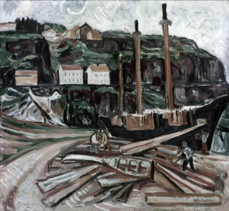 Nave in demolizione - Edvard Munch