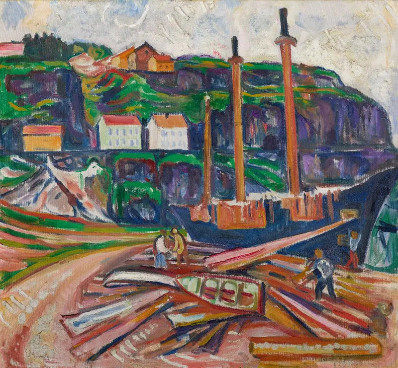 Nave in demolizione - Edvard Munch