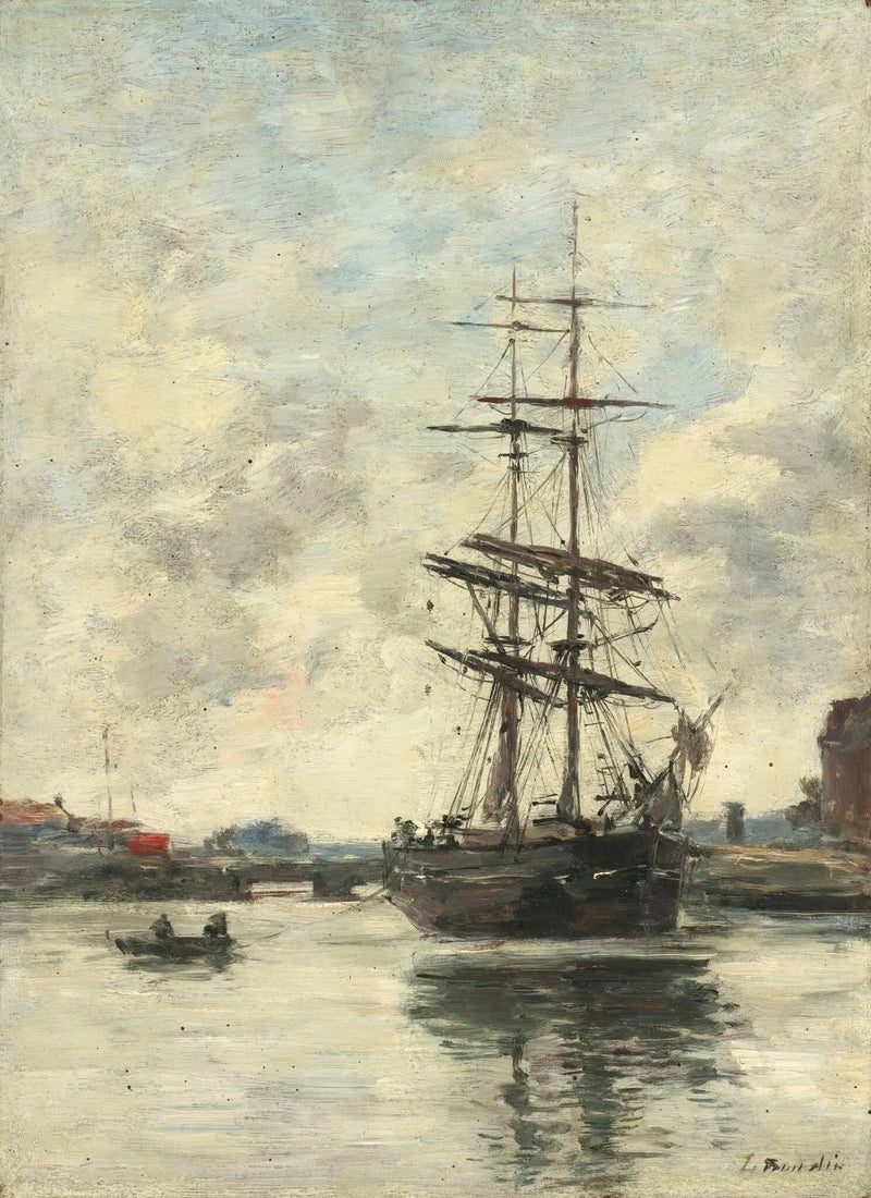 Nave sulla Touques - Eugène Boudin