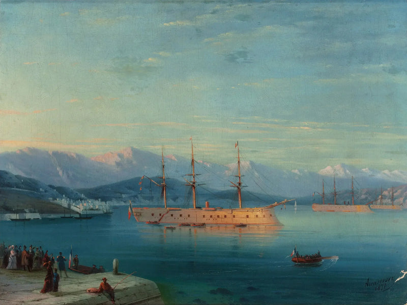 Navi francesi in partenza dal Mar Nero - Ivan Aïvazovski