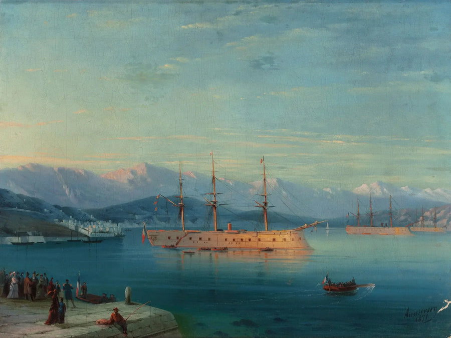 Navi francesi in partenza dal Mar Nero - Ivan Aïvazovski