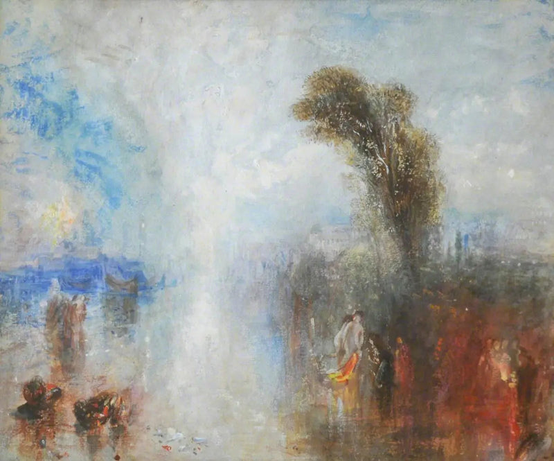 Ragazze Pescatrici Napoletane Sorprese a Fare il Bagno al Chiar di Luna - J. M. W. Turner