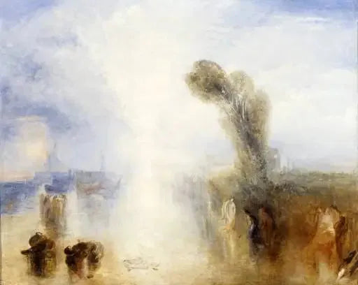 Ragazze Pescatrici Napoletane Sorprese a Fare il Bagno al Chiar di Luna - J. M. W. Turner
