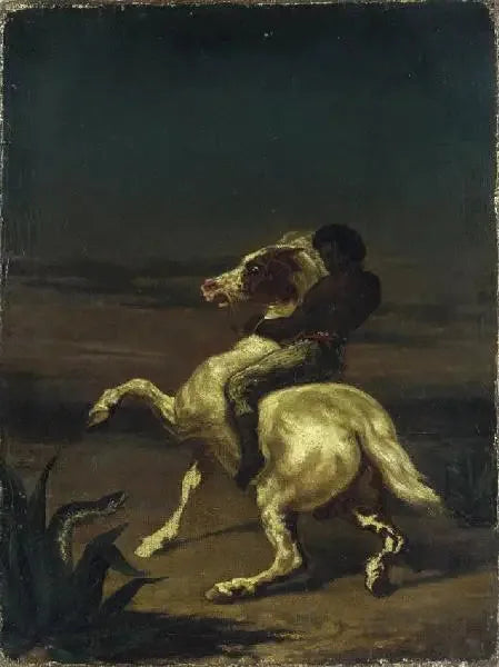 Cavallo nero - Théodore Géricault