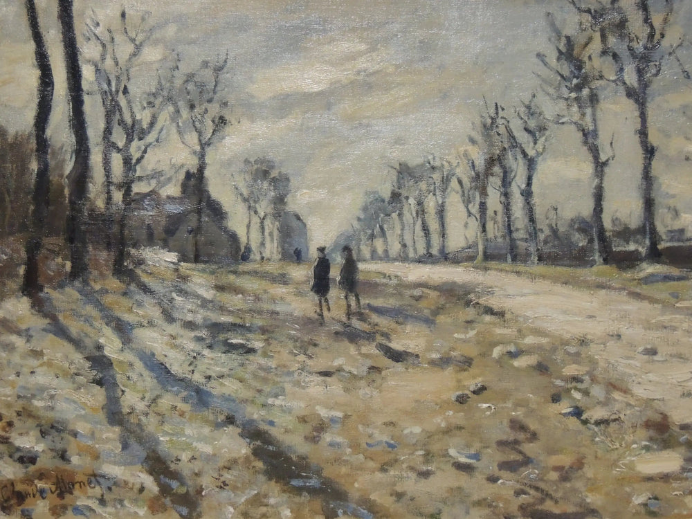 Reproduction du tableau « Neige au soleil couchant - Claude Monet » par Alpha Reproduction en peinture à l’huile
