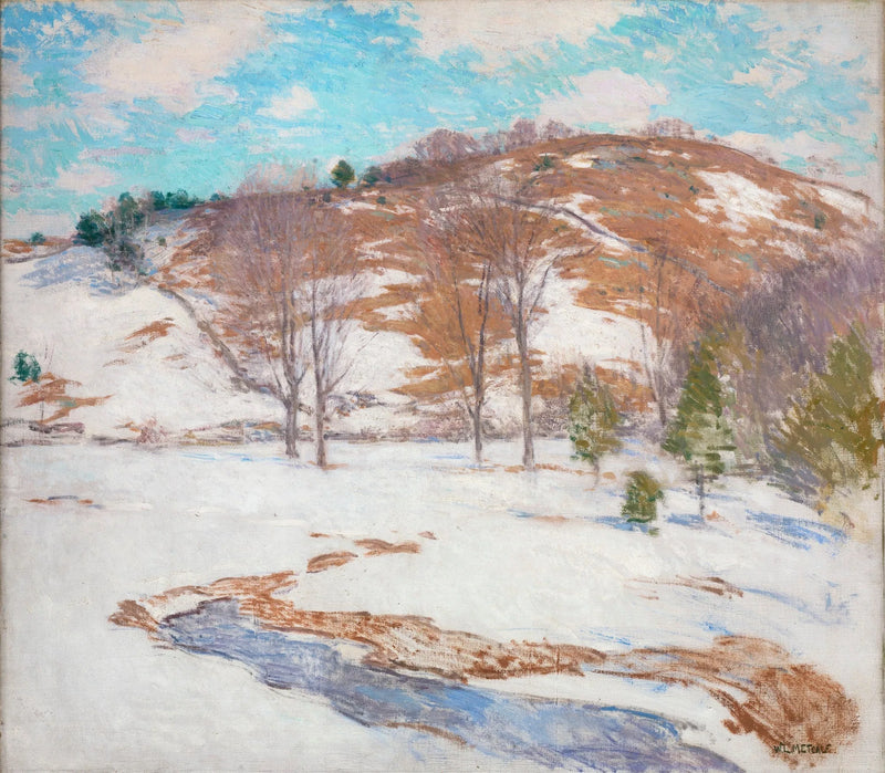 Neve nelle pendici - Willard Metcalf