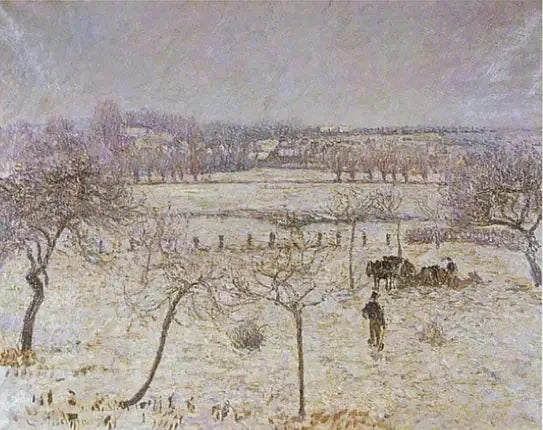 Neve e brina a Éragny - Camille Pissarro