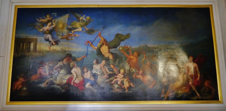 Nettuno che offre le sue ricchezze alla Francia. Allegoria a Luigi XIV - Pierre Mignard