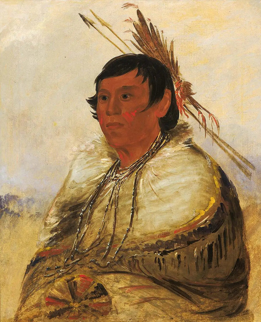 Ni-a-có-mo, Fix With the Foot, un Coraggioso - George Catlin