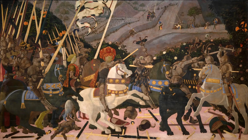 Niccolò Mauruzi da Tolentino alla guida delle sue truppe - Paolo Uccello