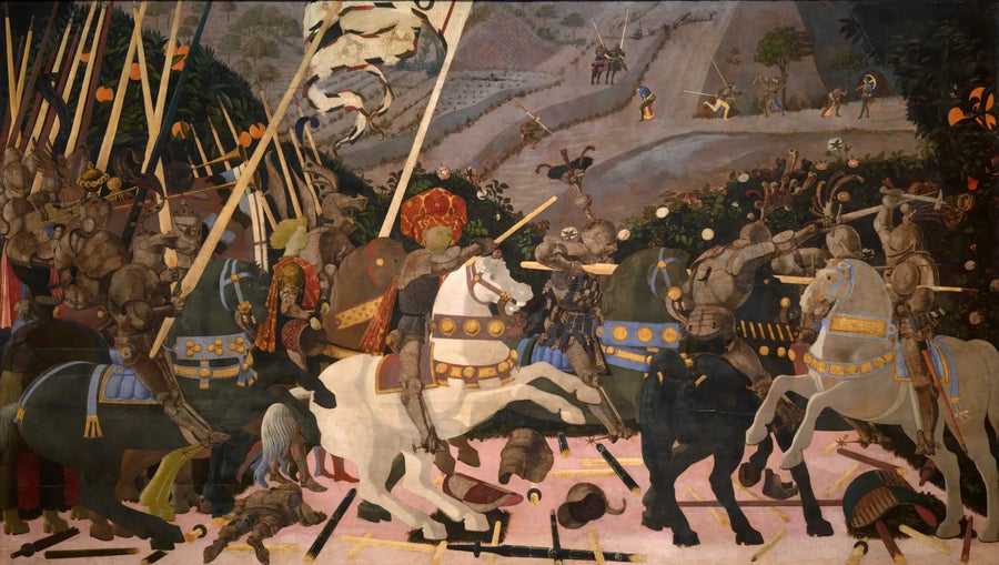 Niccolò Mauruzi da Tolentino alla guida delle sue truppe - Paolo Uccello